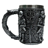 Knights of Valour Tankard – Medieval Crusader Mug with Stainless Steel Liner
